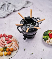 Cosy & Trendy Fondue-Set Fontestic Gusseisen Schwarz - Ø 18 cm