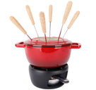 Cosy & Trendy Fondue-Set Fontestic Gusseisen Traditionell Rot - Ø 18 cm