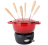 Cosy & Trendy Fondue-Set Fontestic Gusseisen Traditionell Rot - Ø 18 cm