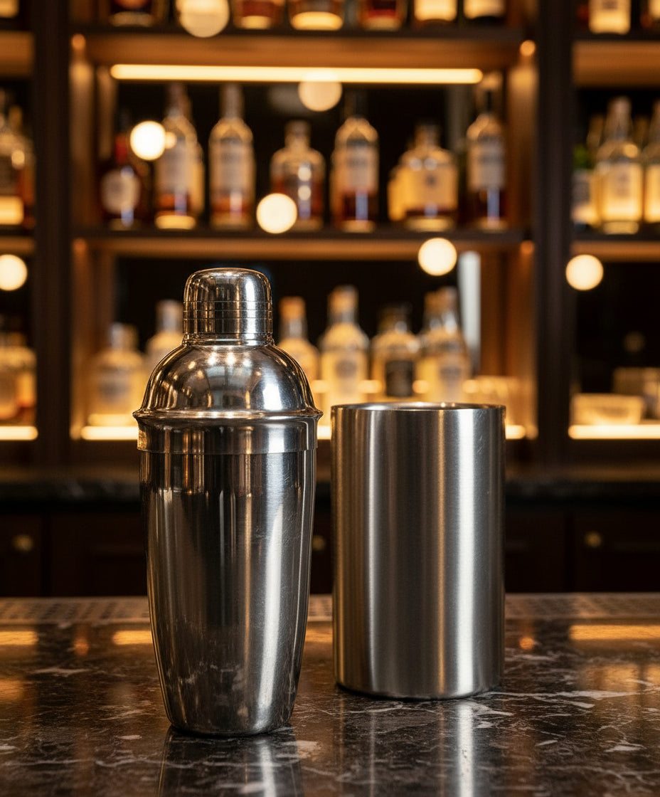 Cookinglife Barset RVS 2-teilig - Cocktailshaker und Wein Kühler