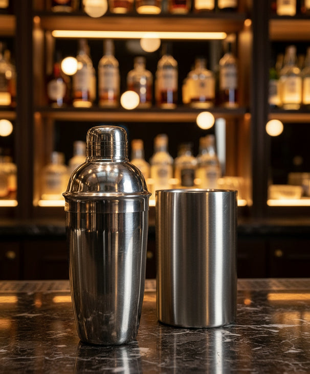 Cookinglife Barset RVS 2-teilig - Cocktailshaker und Wein Kühler