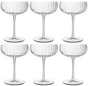 Luigi Bormioli Champagnergläser – Flöten – Champagner-Coupé – Speakeasies – 300 ml – 6er-Set