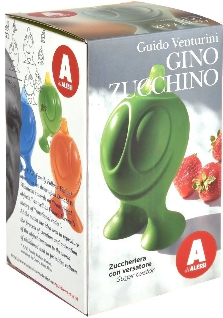 Alessi Zuckerdose Gino Zucchino - AGV02 R - Rot - von Guido Venturini