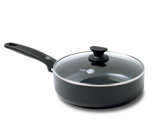 GreenPan Bratpfanne - mit Deckel - Cambridge - Infinity Black - ø 24 cm / 3.1 Liter - keramische Antihaftbeschichtung