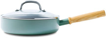 GreenPan Bratpfanne - mit Deckel - Mayflower - ø 24 cm / 2.6 Liter - keramische Antihaftbeschichtung