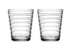 Iittala Glas Aino Aalto Klar 220 ml - 2 Stücke