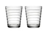 Iittala Glas Aino Aalto Klar 220 ml - 2 Stücke