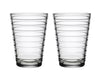 Iittala Glas Aino Aalto Klar 330 ml - 2 Stück