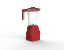 Alessi Mixer Plissé - 5 Geschwindigkeiten + Turbostufe - rot - Michele de Lucchi - 1.5 Liter - MDL09 R