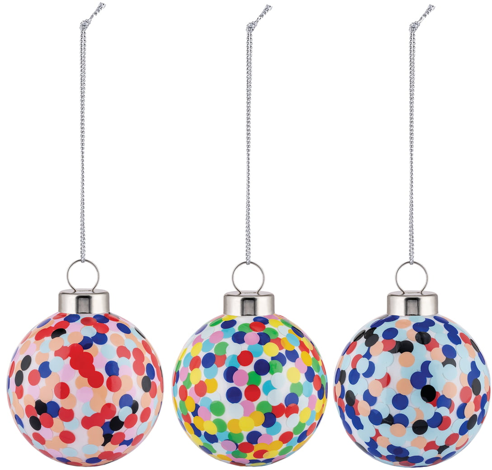 Alessi Weihnachtskugel-Set Proust – AM43SET3 – von Alessandro Mendini