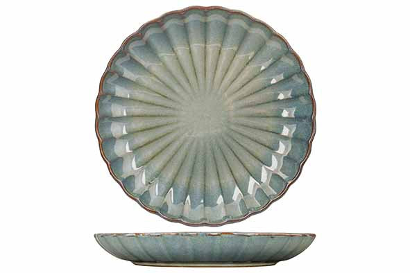 Gemütliches und trendiges Astera Ocean 16-teiliges Geschirrset für 4 Personen – 4 Speiseteller, 4 Frühstücksteller, 4 Schüsseln und 4 Becher