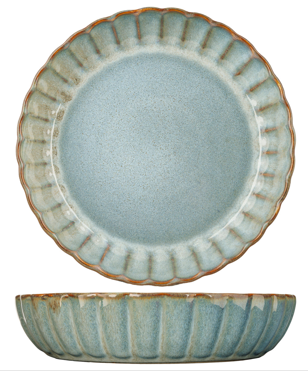 Cosy & Trendy Tiefe Teller / Pastateller - Astera Ocean Grau - ø 22 cm - 4 Stück