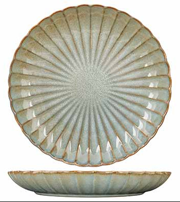 Gemütliches und trendiges Astera Ocean 16-teiliges Geschirrset für 4 Personen – 4 Speiseteller, 4 Frühstücksteller, 4 Schüsseln und 4 Becher