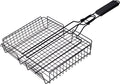 Cookinglife BBQ Grillkorb Fire & Flavour 41,5 x 31,5 x 6 cm - Antihaft Metall - Grillzubehör für Gemüse und Fleisch