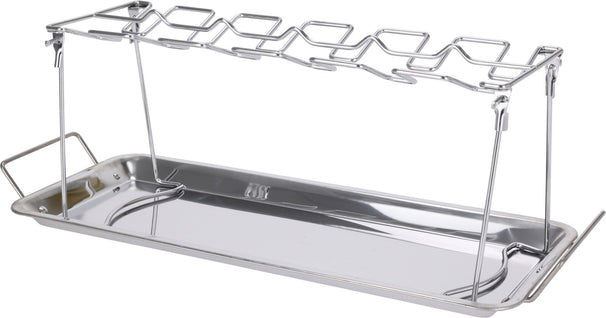Cookinglife BBQ Hähnchenflügelhalter Fire & Flavour - Metall - Für 12 Stück Grillen