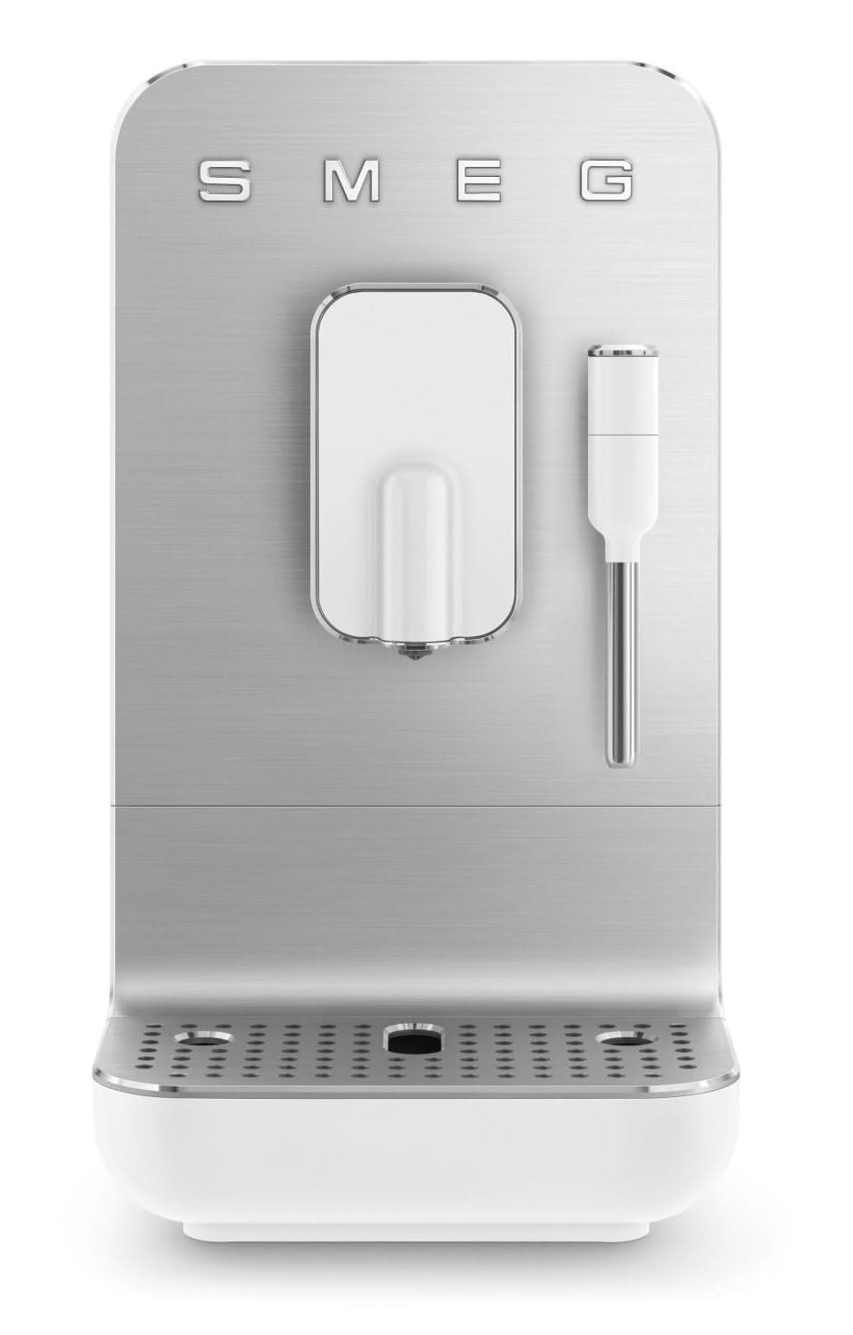 SMEG Kaffeevollautomat mit Milchaufschäumer – 1350 W – Weiß – 1,4 Liter – BCC12WHMEU