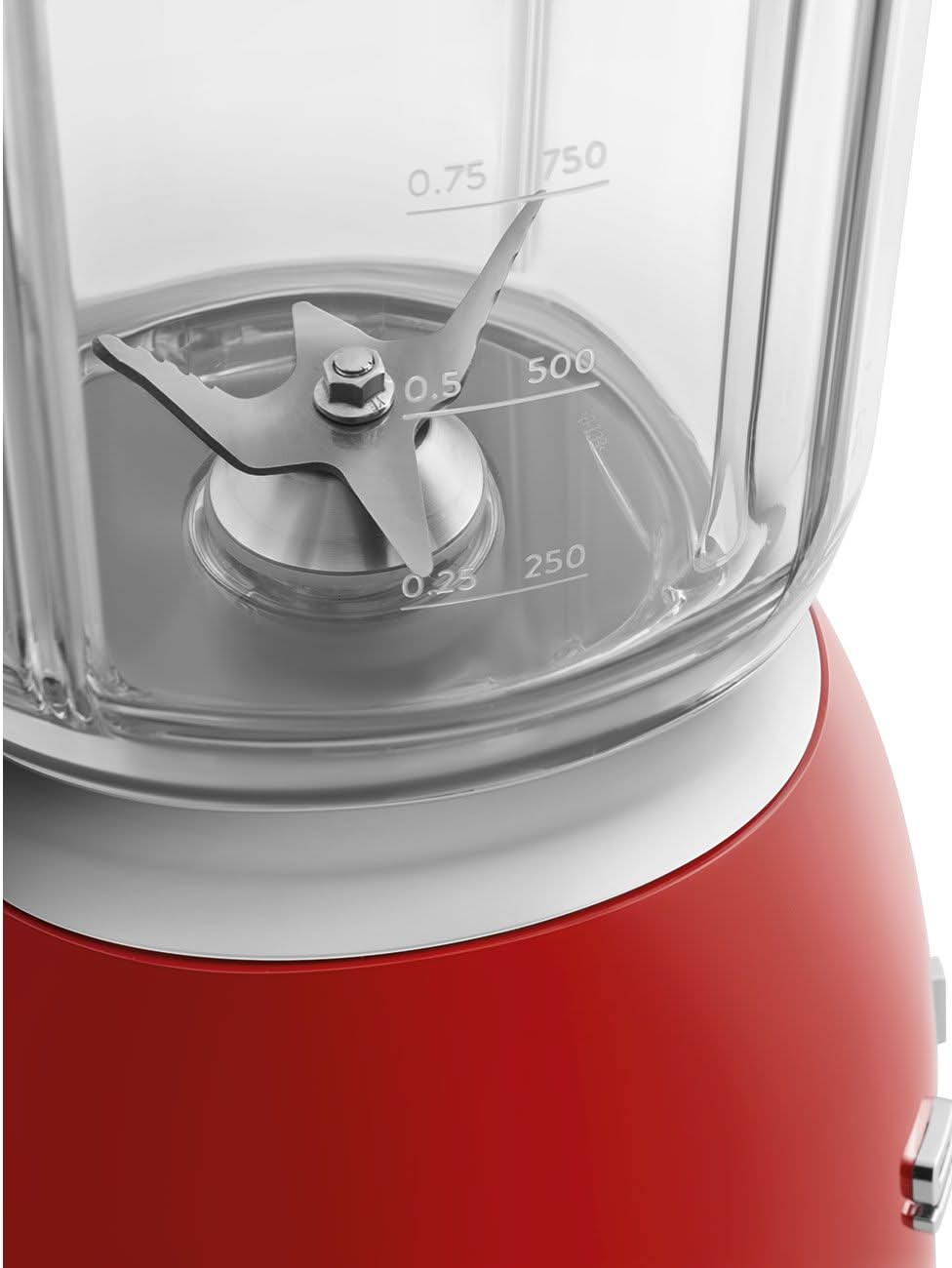 SMEG Mixer – 800 W – rot – 1,5 Liter – BLF03RDEU