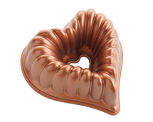 Nordic Ware Backform Elegant Heart Bundt Kupfer 28 x 27 cm / 2.4 Liter