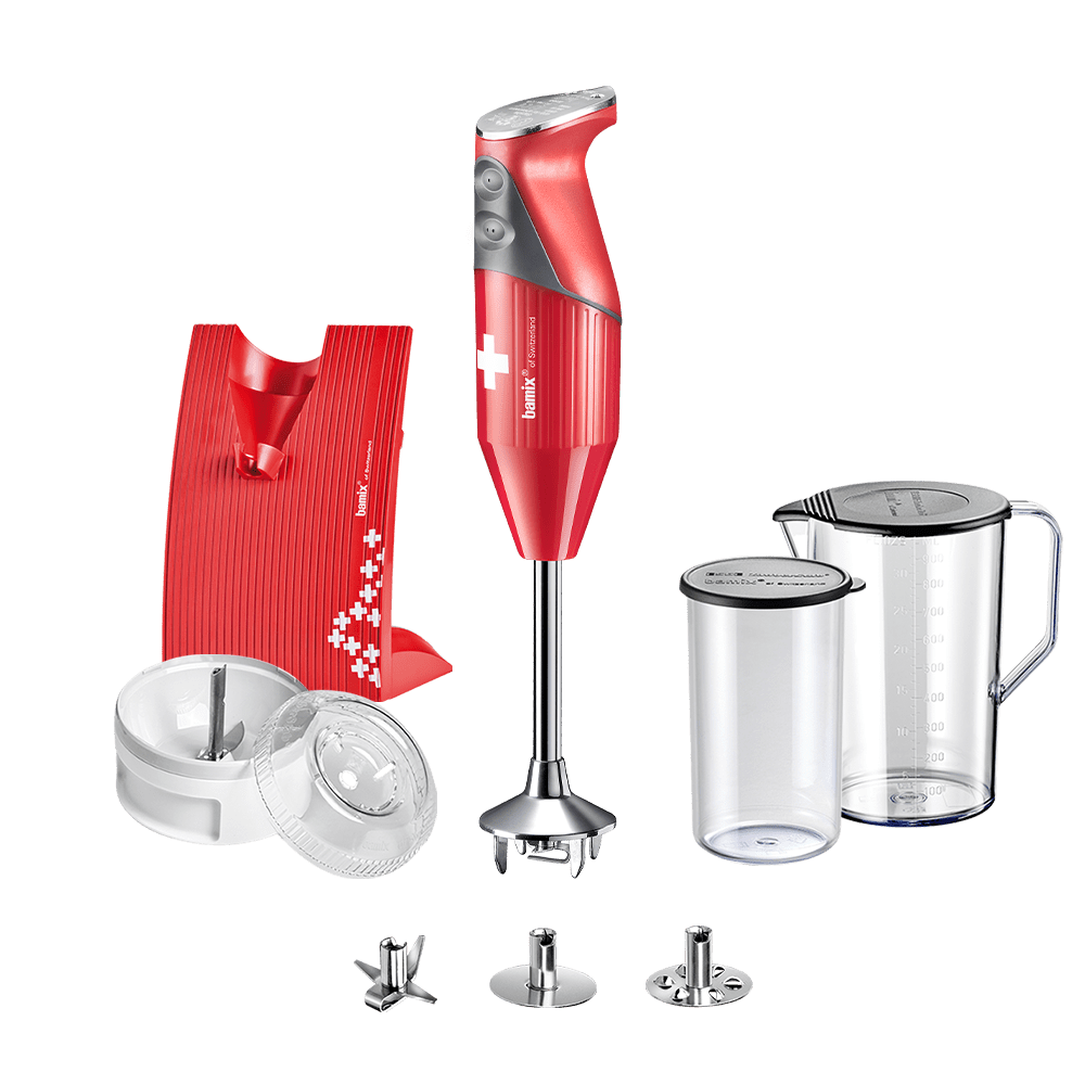 Bamix Stabmixer Set SwissLine - 200 W - Rot