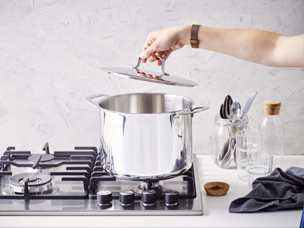 Beka Suppenpfanne Maestro RVS mit Deckel ø 24 cm / 7,4 Liter - geeignet für alle Wärmequellen