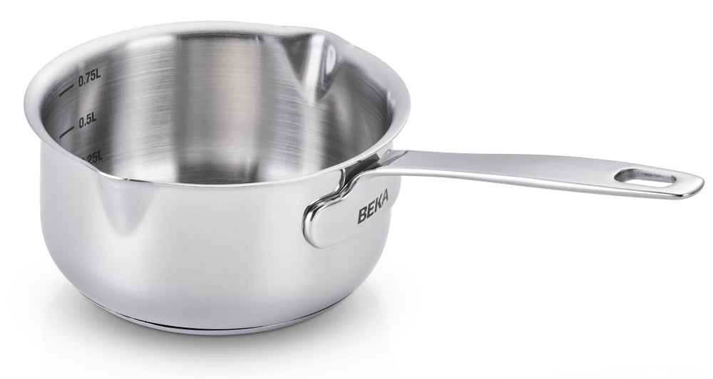 Beka Kochgeschirr Set Maestro 5-teilig - ohne Antihaftbeschichtung - geeignet für alle Wärmequellen (Kochpannen, Stielkasserolle & Suppentopf)