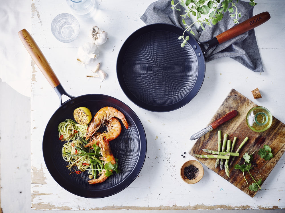 Beka Bratpfannen Set Mandala Gusseisen ø 24 & 28 cm - keramische Antihaftbeschichtung - geeignet für alle Wärmequellen