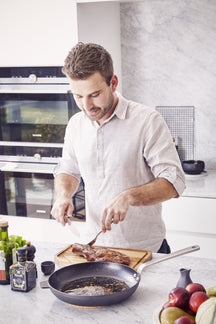 Beka Bratpfannen Set Stark ø 24 cm + 28 cm - ohne Antihaftbeschichtung - geeignet für alle Wärmequellen