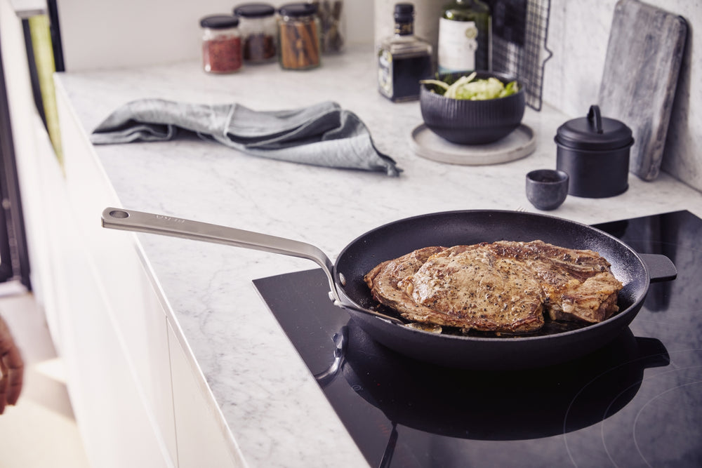 Beka Bratpfannen Set Stark ø 24 cm + 28 cm - ohne Antihaftbeschichtung - geeignet für alle Wärmequellen