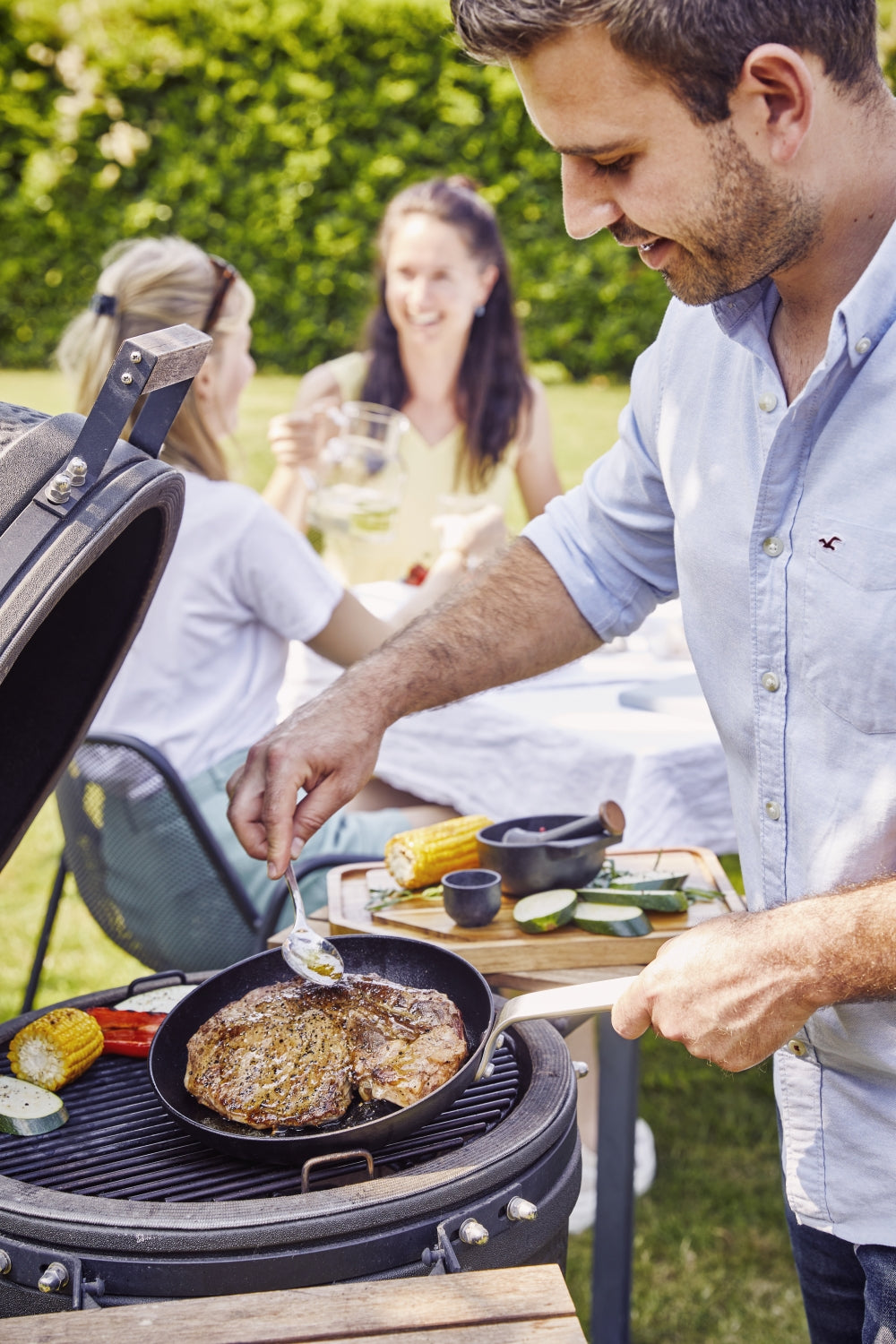 Beka Bratpfannen Set Stark ø 24 cm + 28 cm - ohne Antihaftbeschichtung - geeignet für alle Wärmequellen