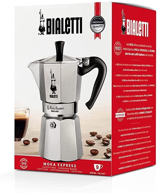 Bialetti Percolator Moka Express 9 Tassen