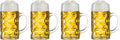 Oktoberfest-Bierkrug - 1 Liter - 4 Stück