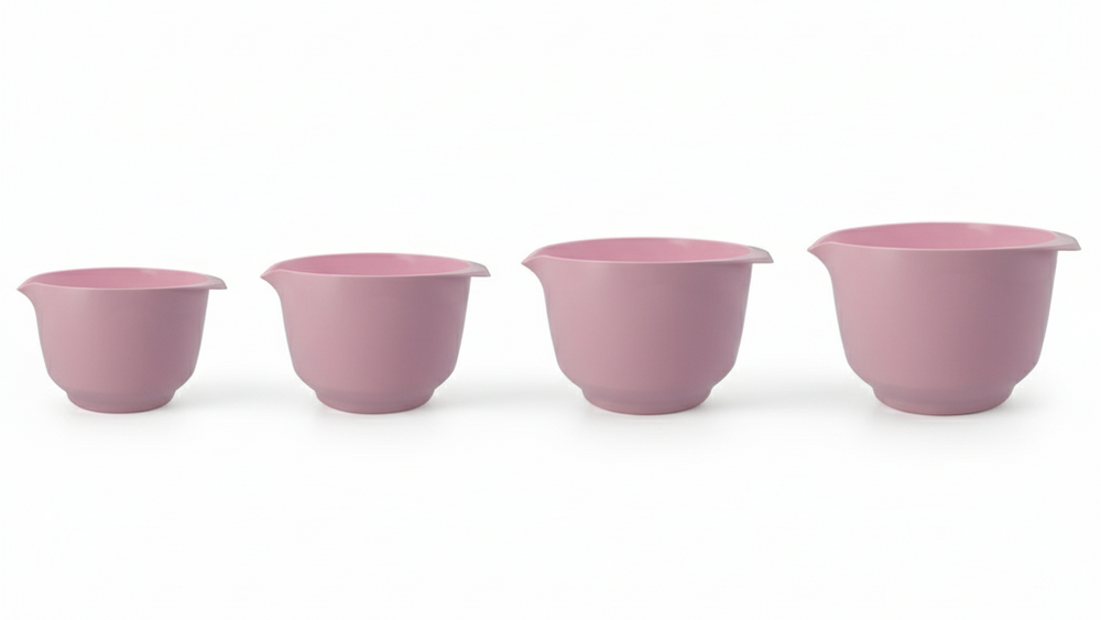 Birkmann Mischschüsseln / Teigschüsseln Colour bowls Set 4-teilig - 1,5, 2, 3 und 4 Liter - Silk Rose