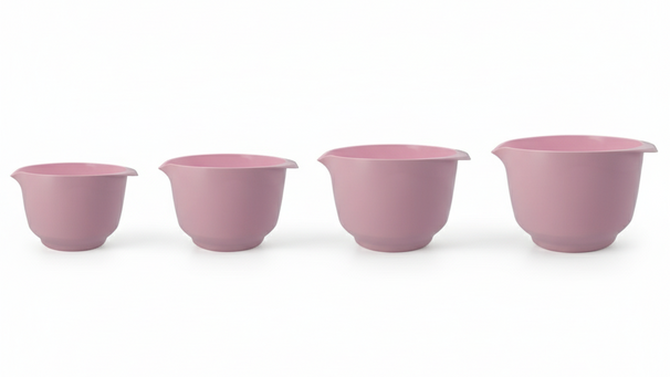 Birkmann Mischschüsseln / Teigschüsseln Colour bowls Set 4-teilig - 1,5, 2, 3 und 4 Liter - Silk Rose