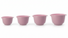 Birkmann Mischschüsseln / Teigschüsseln Colour bowls Set 4-teilig - 1,5, 2, 3 und 4 Liter - Silk Rose