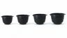 Birkmann Mischschüsseln / Teigschüsseln Colour bowls Set 4-teilig - 1,5, 2, 3 und 4 Liter - Cool Grey