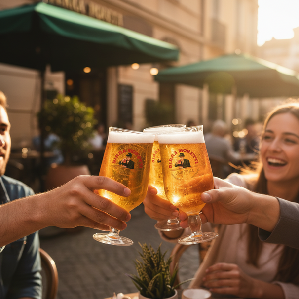 Birra Moretti Biergläser 250 ml - 2 Stück