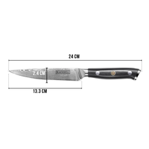 Blackwell Büromesser im japanischen Stil - 67-lagiger Damaststahl - VG10 - 12,5 cm