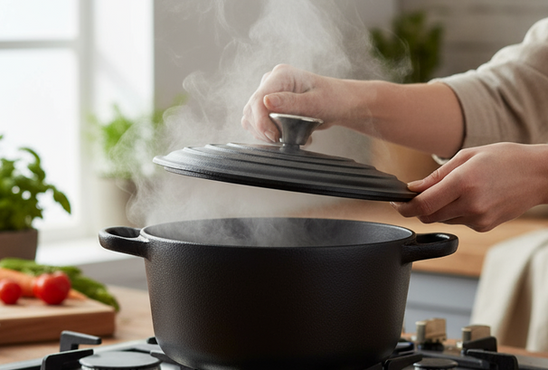 Blackwell Bräter Gusseisen ø 24 cm - emaillierte Antihaftbeschichtung