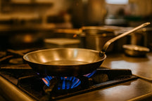 Blackwell Bratpfanne Plattenstahl - Lyonnaiserpfanne - ø 32 cm - ohne Antihaftbeschichtung