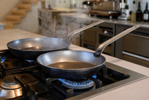 Blackwell Bratpfanne Plattenstahl - Lyonnaiserpfanne - ø 28 cm - ohne Antihaftbeschichtung