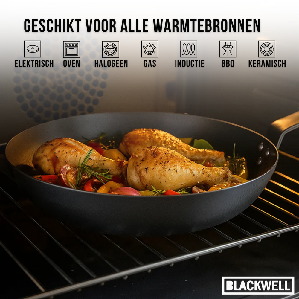 Blackwell Bratpfanne Carbonstahl ø 24 cm - ohne Antihaftbeschichtung