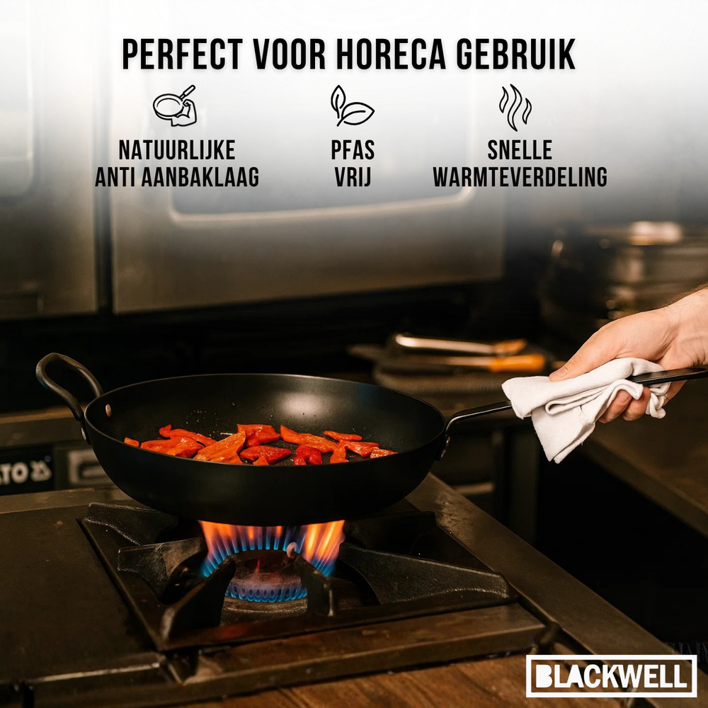 Blackwell Bratpfanne mit Carbonstahlgriff ø 32 cm - ohne Antihaftbeschichtung