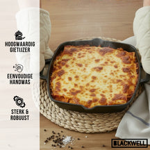 Blackwell Bräter Gusseisen - 25 x 25 cm / 2 Liter - ohne Antihaftbeschichtung