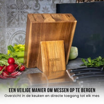 Blackwell Messerblock - Deluxe - Kochmesser, Brotmesser, Fleischmesser, Officemesser & Schälmesser 6-teilig