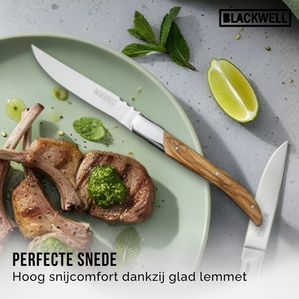 Blackwell Steakmesser Laguiole - Olivenholz - 6 Stück
