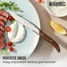 Blackwell Steakbesteck Laguiole - Steakmesser & Steakgabeln - Rosenholz - 12 Stück