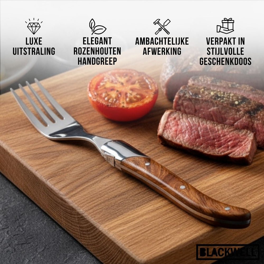 Blackwell Steakgabeln Laguiole - Rosenholz - 6 Stück