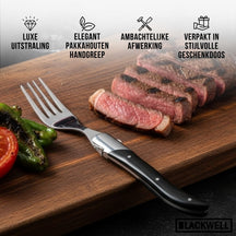Blackwell Steakgabeln Laguiole - Pakkaholz - 6 Stück