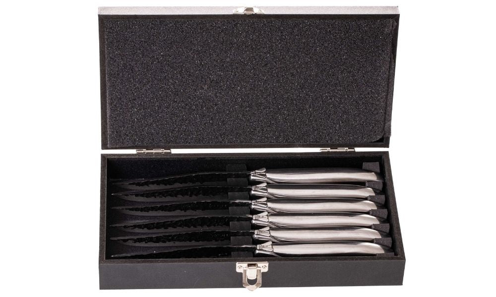 Blackwell Steakmesser Laguiole - Raw Black - RVS - 6 Stück