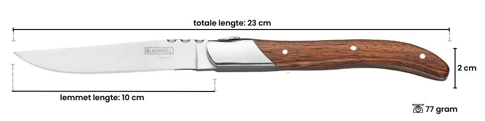 Blackwell Steakbesteck Laguiole - Steakmesser & Steakgabeln - Rosenholz - 12 Stück